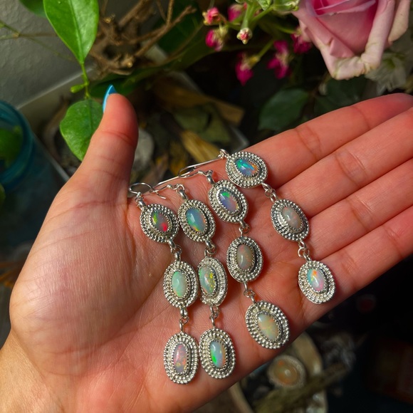 Ethiopian Welo Opal Earrings